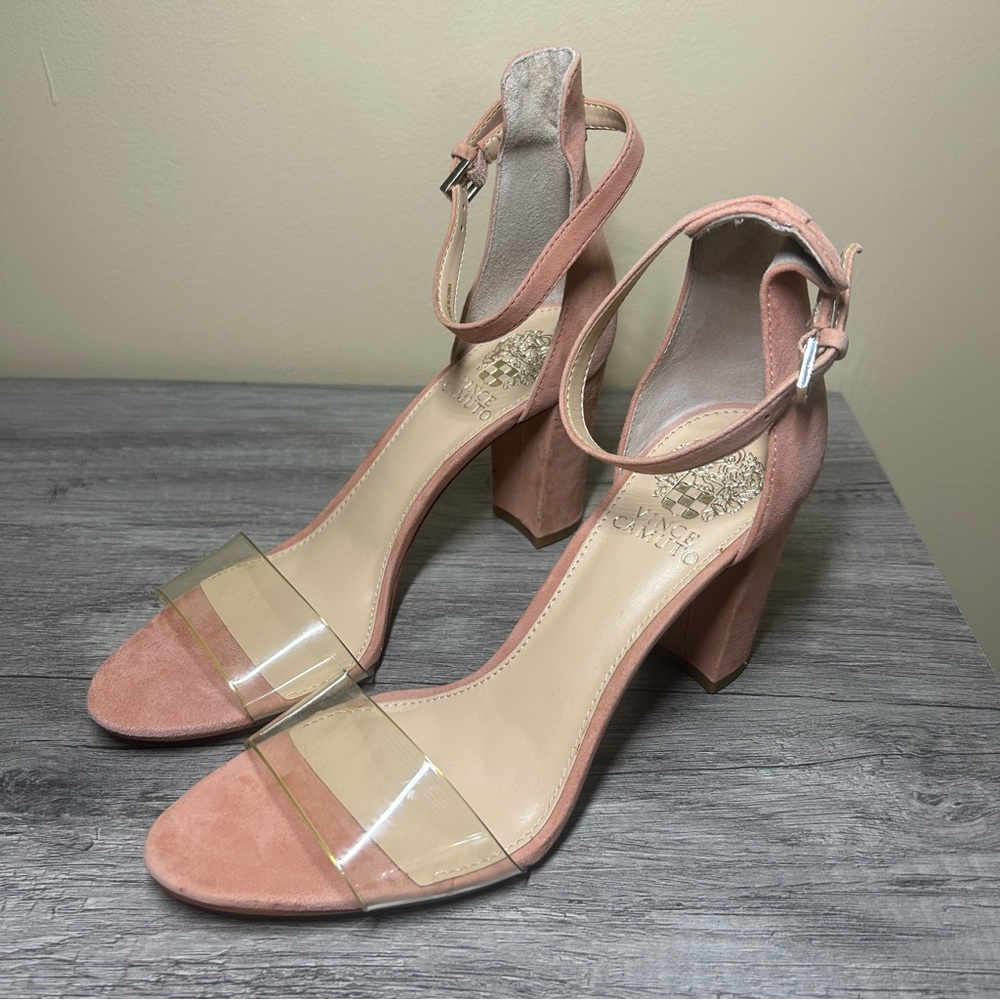 New - Vince Camuto Pink Suede Heels size 7.5